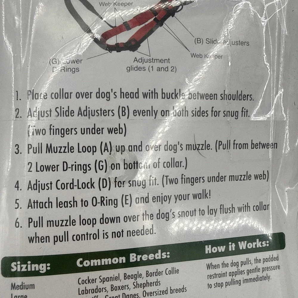 Spurn Head‎ Control Halter For Large Dogs New In Package